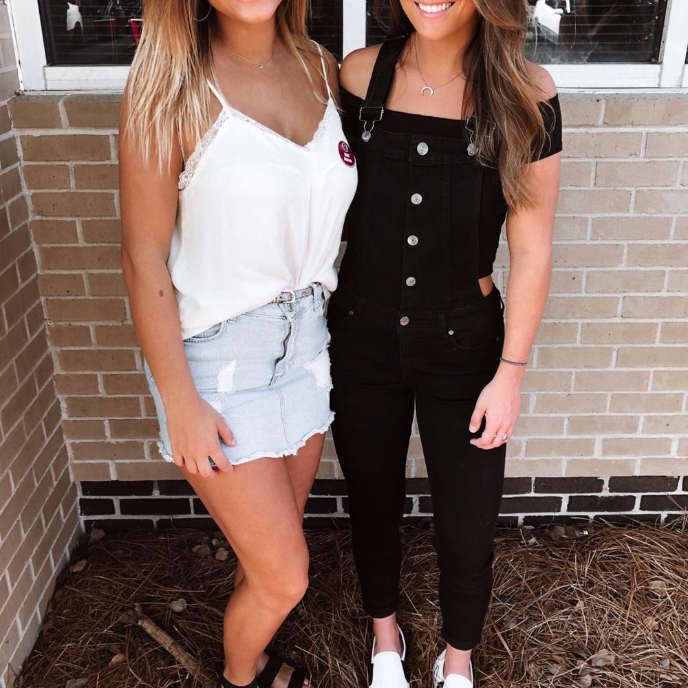 Black overalls